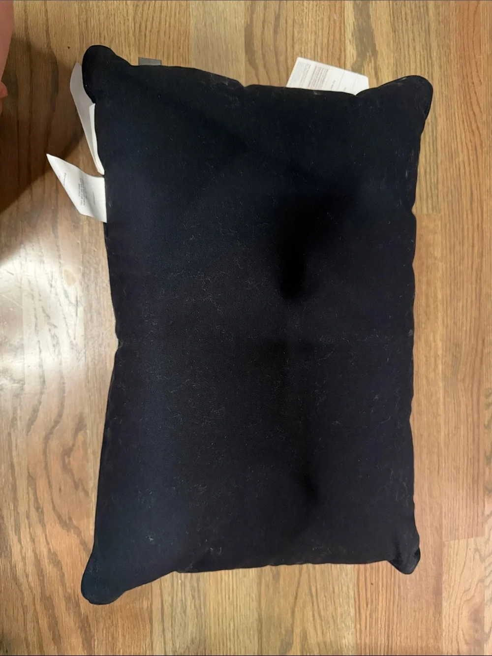 Festive Black & White Ghost Stripe Holiday Pillow